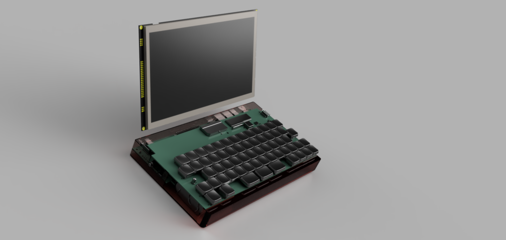 Render of lower half of LT6502 with screen.
