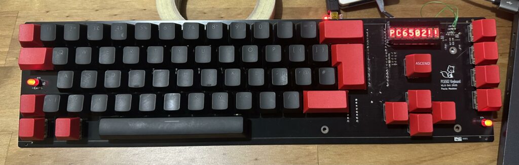 PC6502 keyboard (serial in and out)
